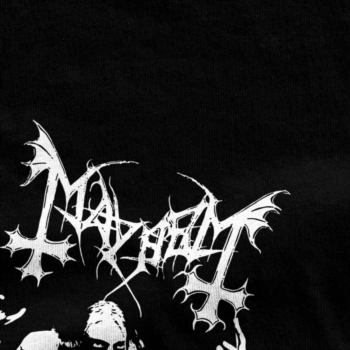 Rapper Mayhem T Shirt Black Metal Music Harajuku T-Shirts Short Sleeve Streetwear Tops Summer Pure Cotton Plus Size 5XL Clothing