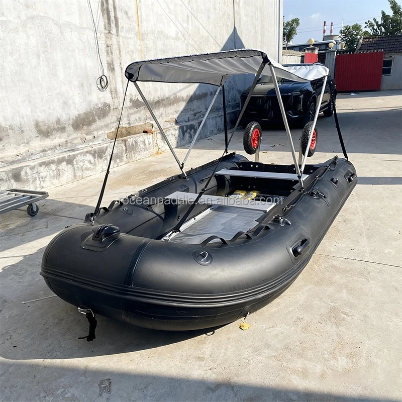 

6 8 9 10 Capacity 450cm High Quality PVC Or Hypalon Aluminum Floor Inflatable Rescue Boat For Sale