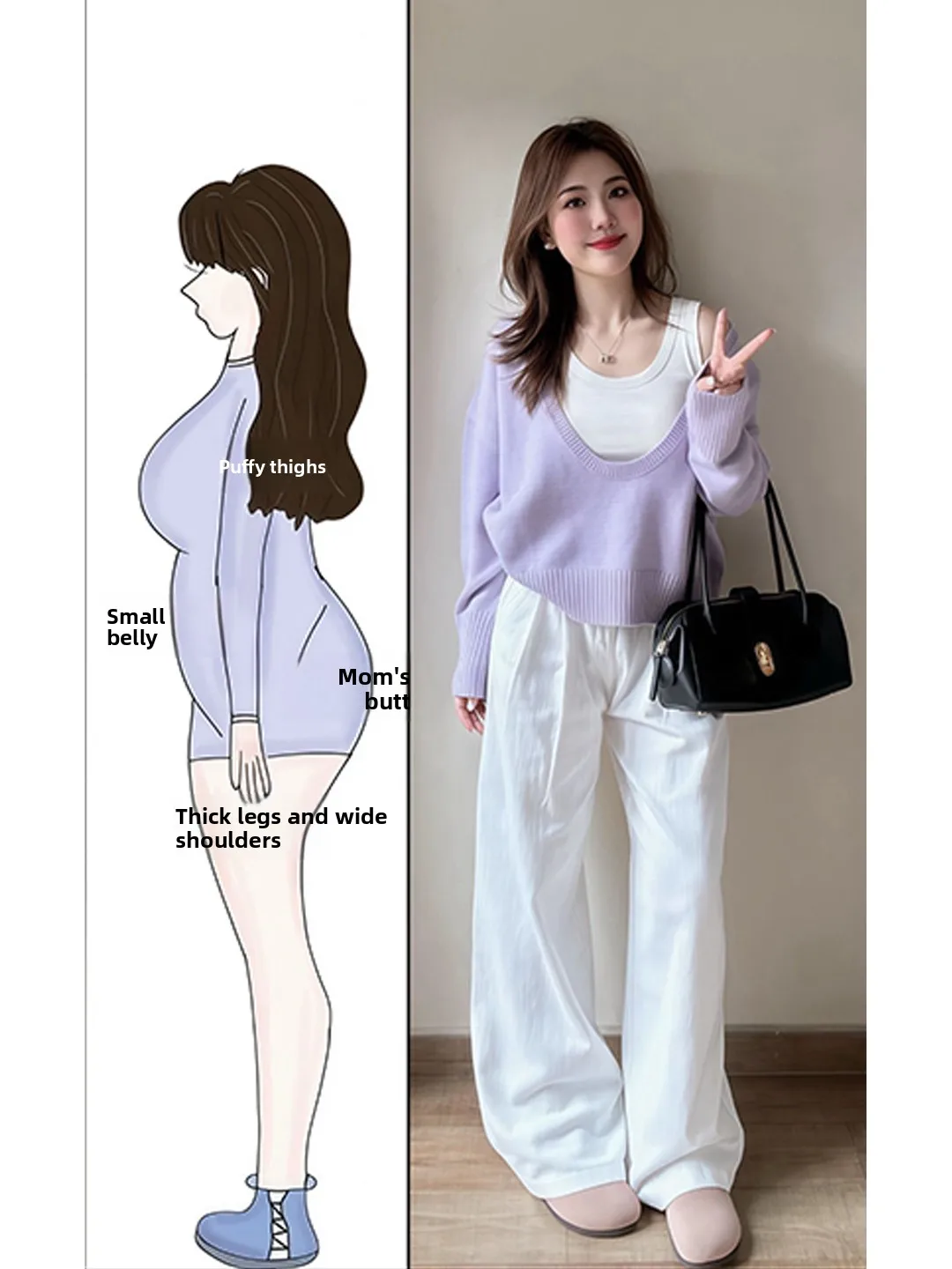 

plus Size Women's Knitted Sweater High Waist Wide Leg Pants Korean Sle Tee Piece Set Spring Faion plus Size Clothing