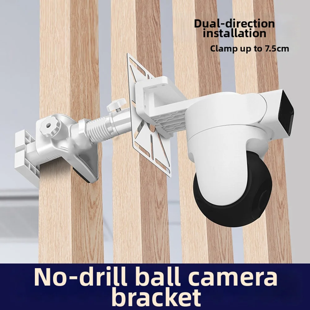 Telescopic Camera Mount for Indoor Outdoor Surveillance Cameras with Stable Metal Frame and Multi-Directional Adjustment