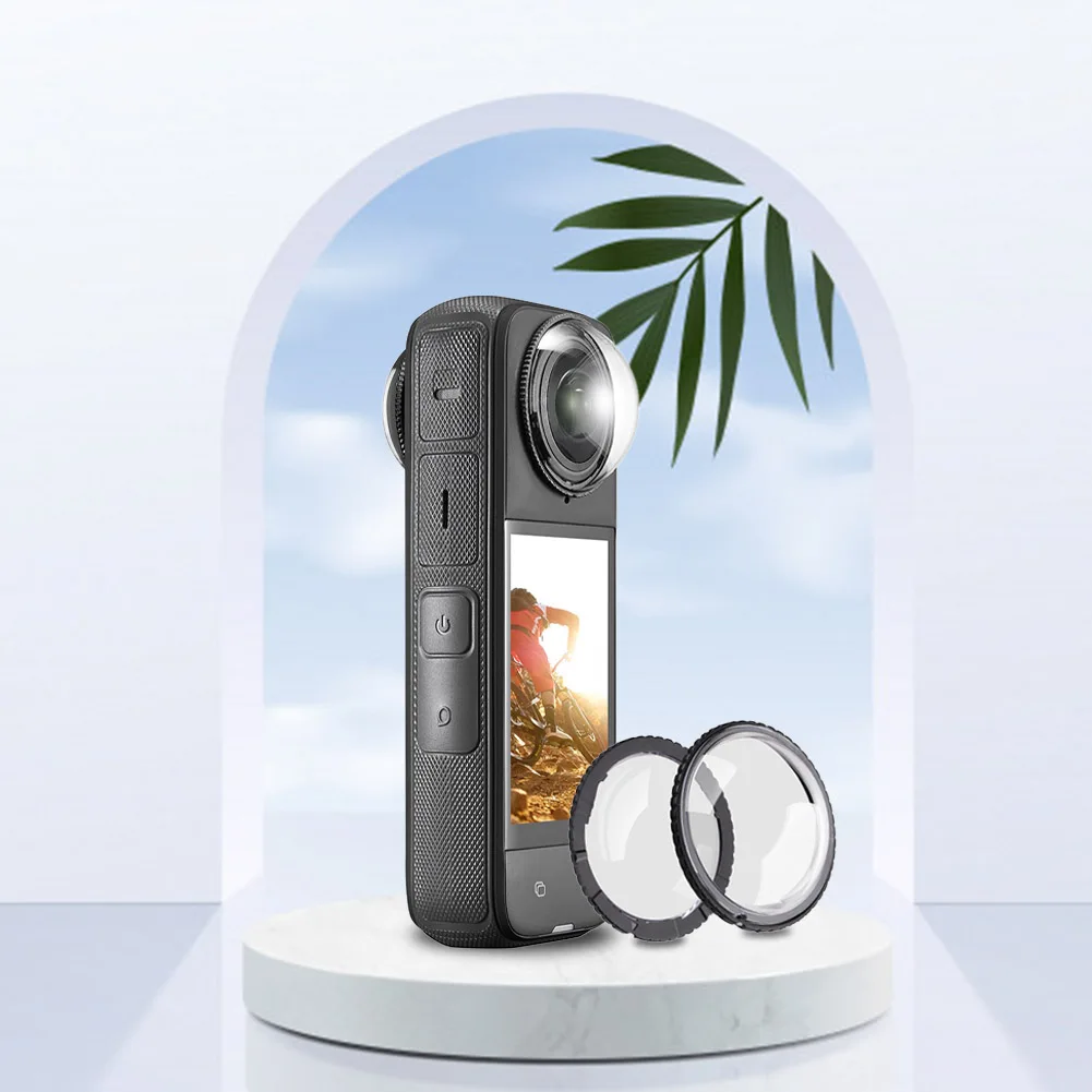 

Защита объектива для Insta360 X4, вращающаяся защитная крышка, защитная рамка из закаленного стекла, защита от царапин, аксессуары для спортивной камеры