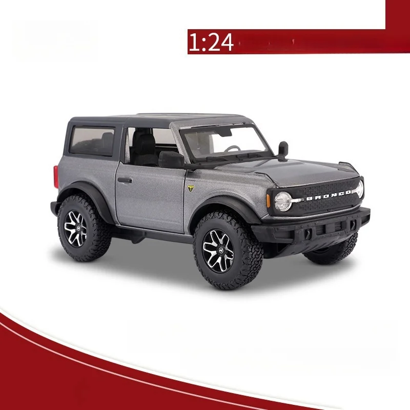 Modelo de coche de aleación de simulación 1:24, vehículo todoterreno, modelo de coche de Metal, colección de adornos para niños y niños, regalos de cumpleaños