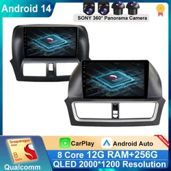 Android 14 dla FAW Besturn X80 2013 2014 2015 2016 2017 Monitor multimedialny Ekran TV Wideo Samochodowy GPS Autoradio Nawigacja