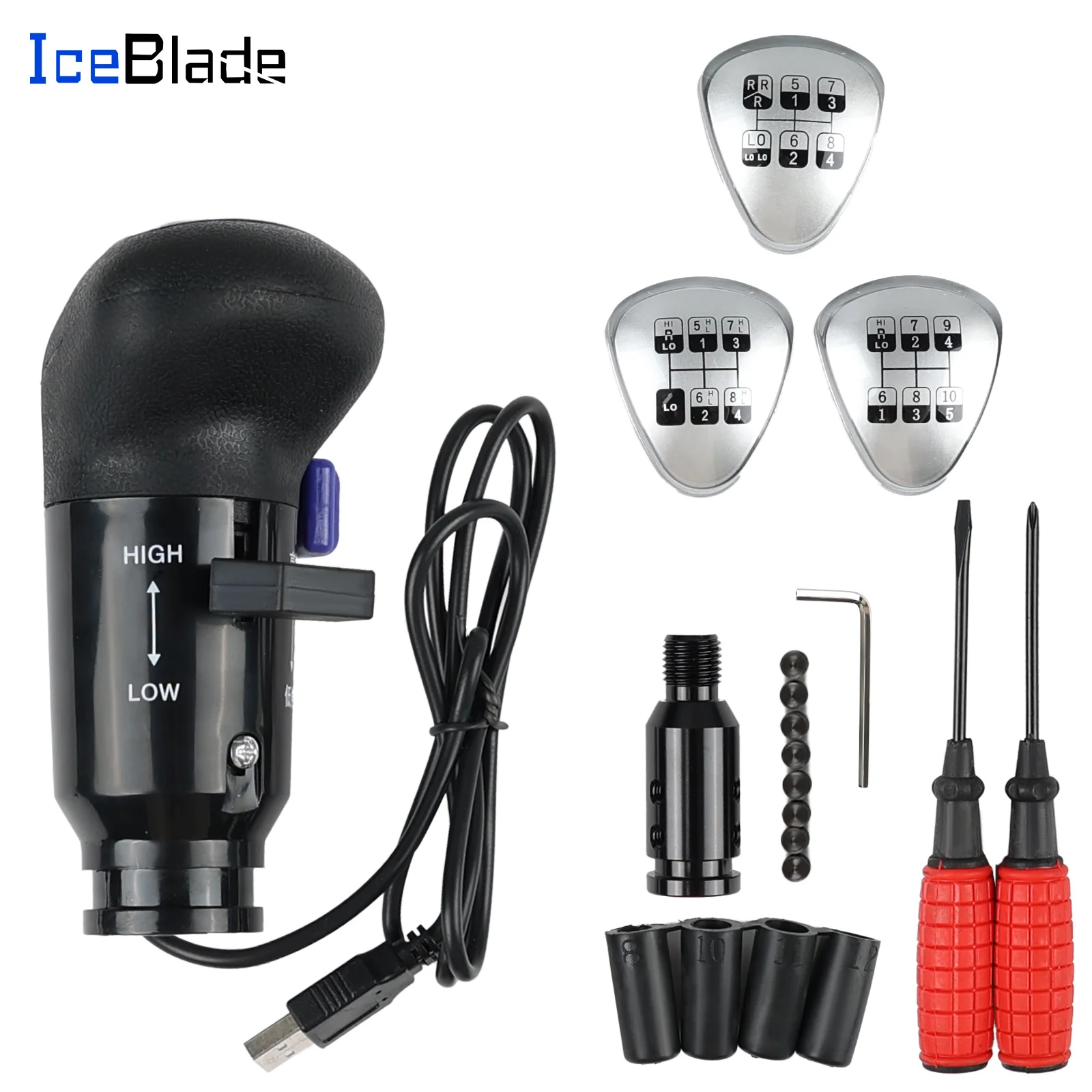 

USB Truck Simulator PC Shifter Gearshift Knob for Logitech G29 G27 G25 G920 H Gearshift Shifter Knob for ATS ETS2 Games AI PC