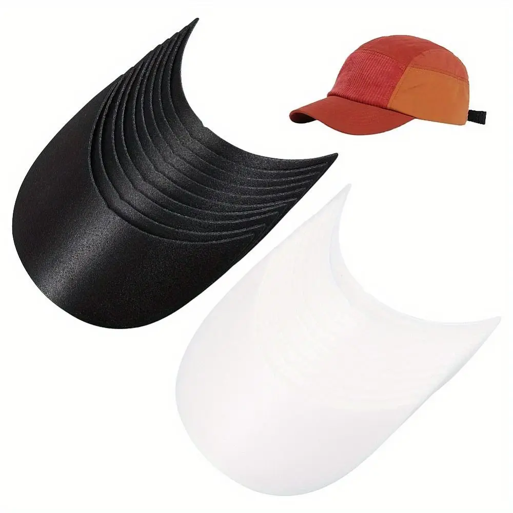20Pcs DIY Baseball Cap Brim Peaked Plastic Removable Hat Brim Inserts Comfortable To Wear Practical Hat Visor Shaper Inserts