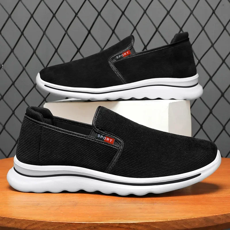 Old Beijing Cloth Shoes for Men 2024 Autumn Edition Couple's One Step Casual  Comfortable Dad Shoes Middle aged Men's Shoes