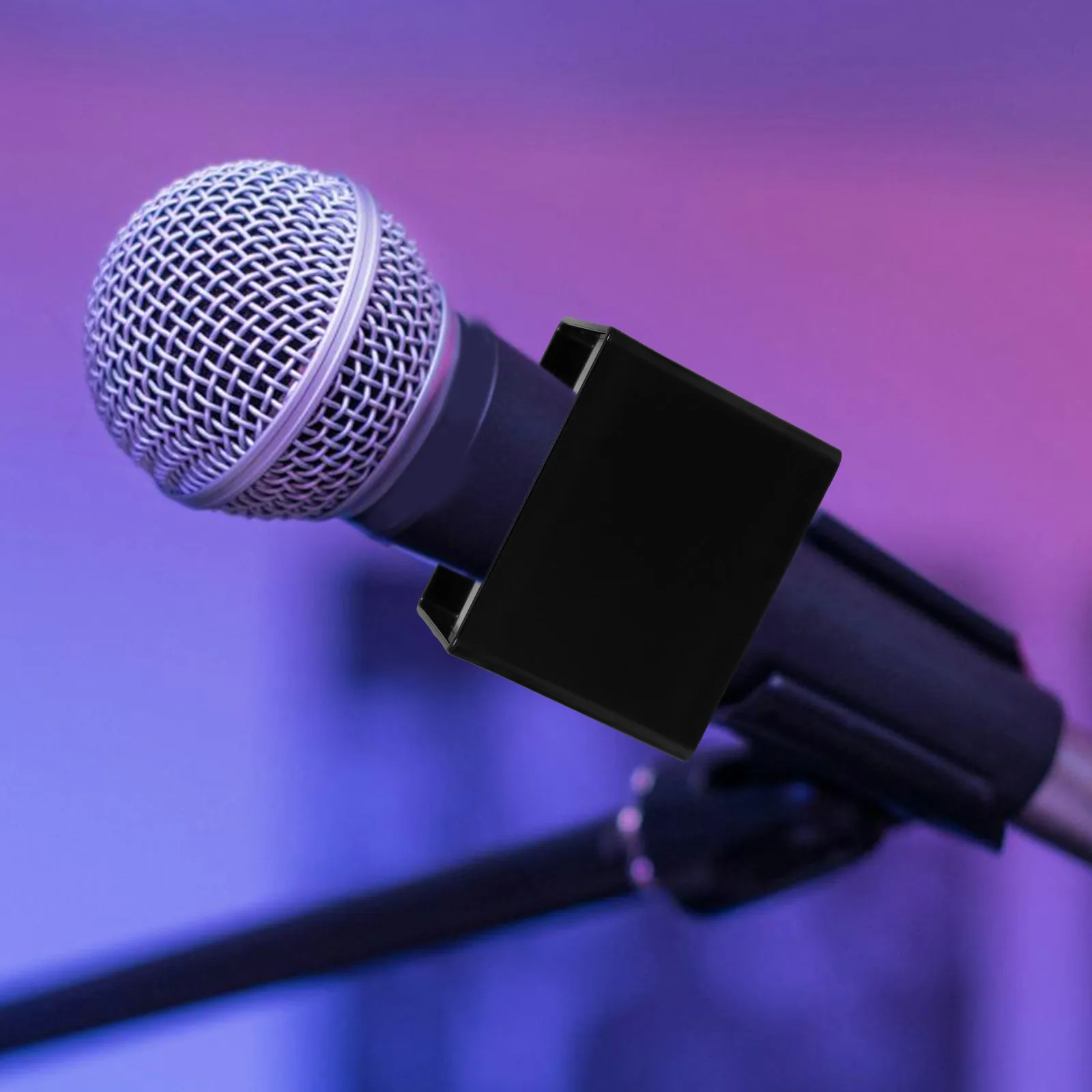 

Logo Microphone Interview Station Board for Handheld Holder Abs Journalist Material