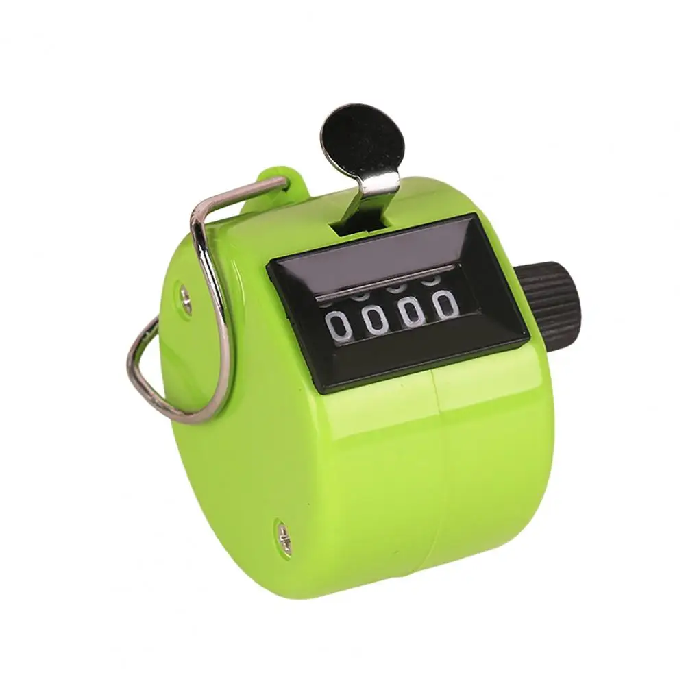 Manual Counter Mechanically Jump Quick Reaction Precise Sturdy Portable 4 Digit Number Mini Hand Held Tally Counter For Sports