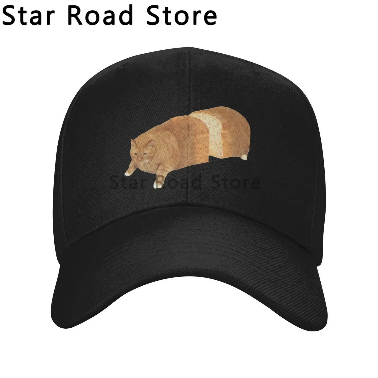 Heavy Mental Cat Meme Multicolor Hat Peaked Men Women's Cowboy Cap Cat Loaf Baseball Caps Personalized Visor Protect Hats