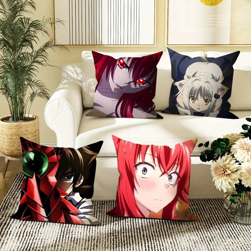 

Аниме старшая школа DxD наволочка квадратная двусторонняя печать короткая плюшевая наволочка для дивана спальня прикроватная тумбочка