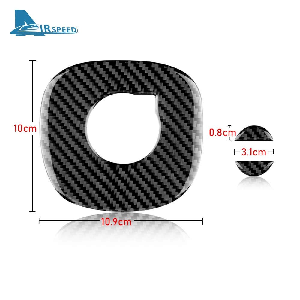 AIRSPEED Steering Wheel Sticker for Volvo XC60 2018 XC90 S90 V90 Accessories Carbon Fiber Interior Cover Decoration Car Styling