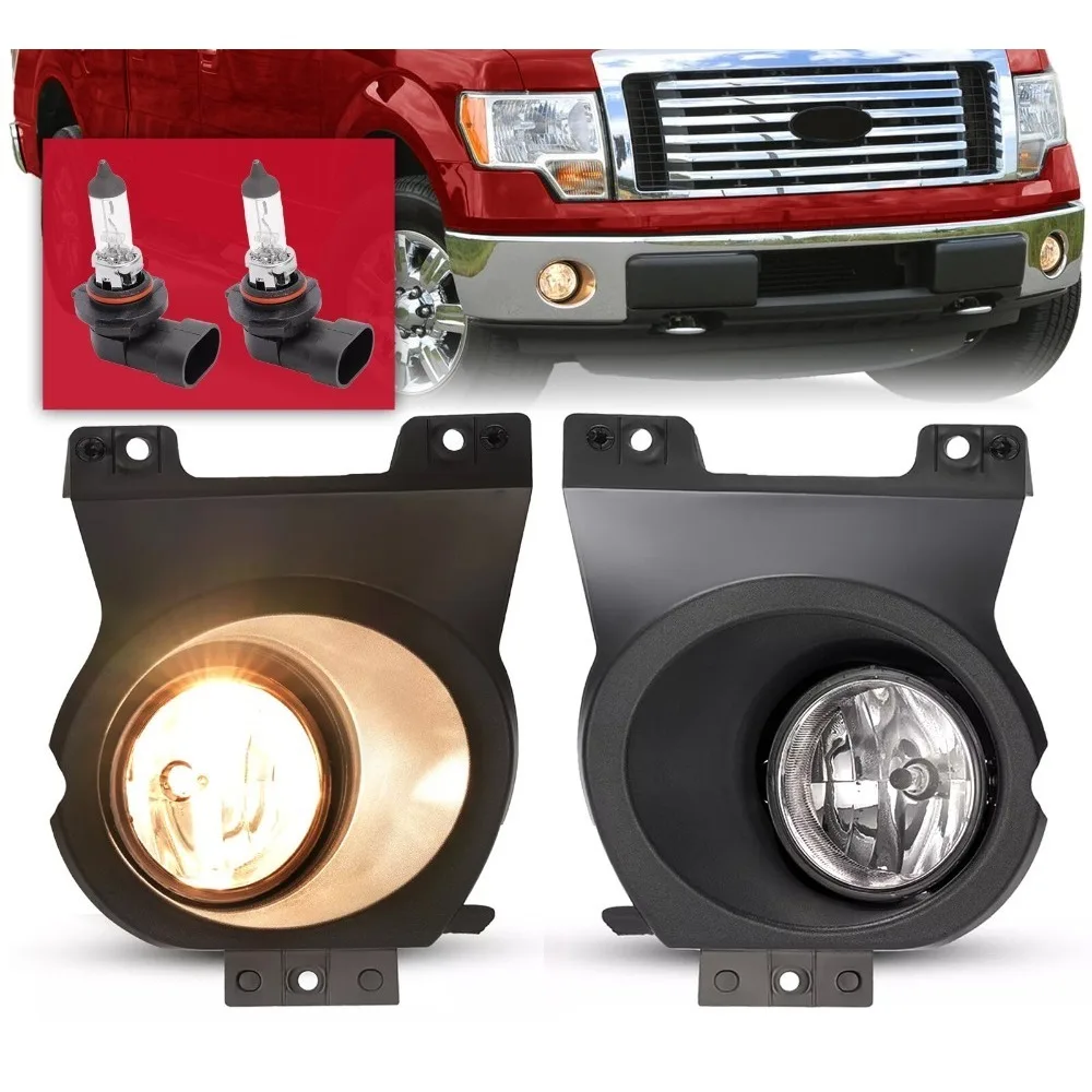 

For Ford F-150 F150 2011 2012 2013 2014 Fog Lights Driving Lamps w/Bulbs LH & RH