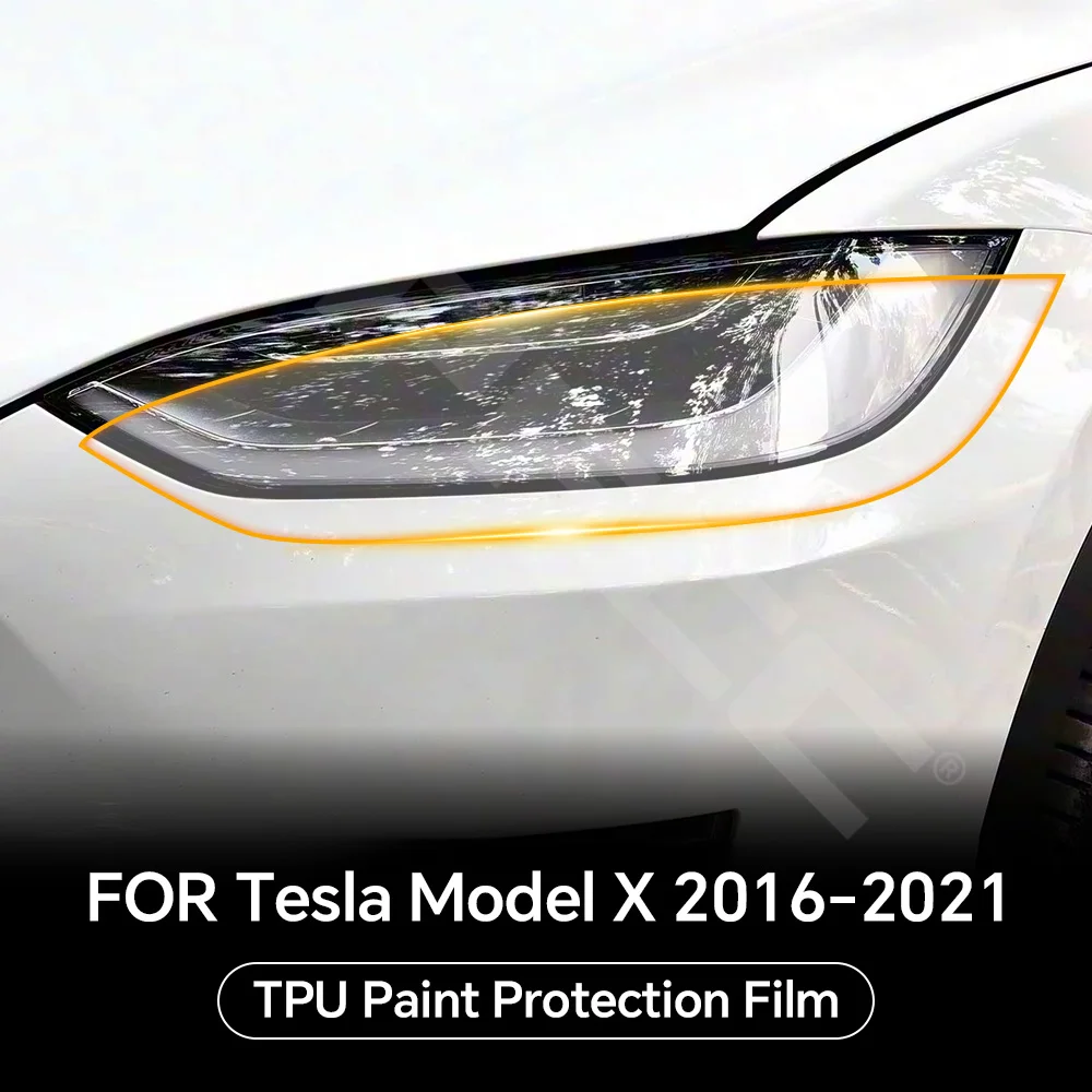 

Headlight Rearview Door Handles TPU Paint Protection Film For Tesla Model X 2016-2021 Pre-cut Clear PPF Anti-scratch Resistant