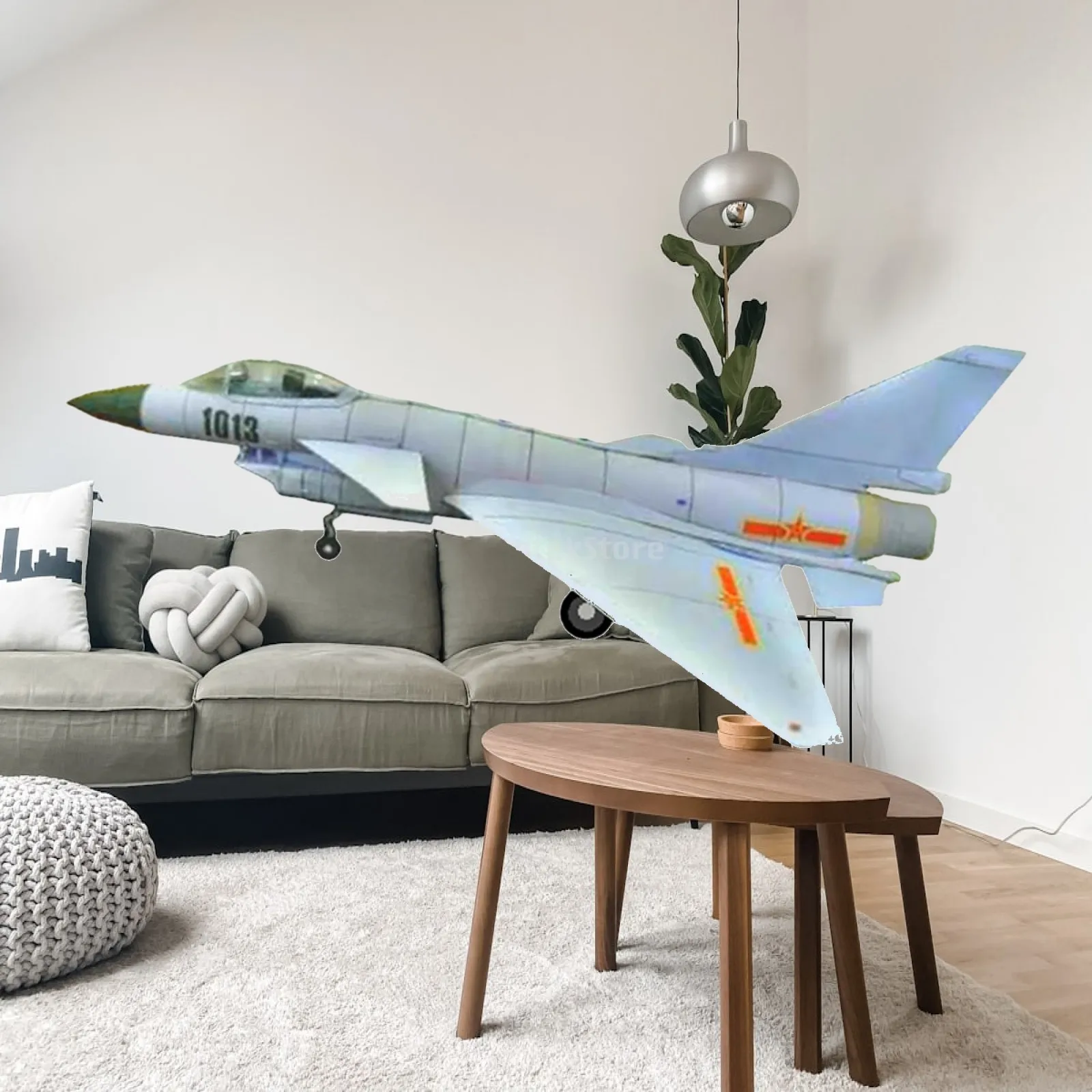 

1/48 DIY Assembly Plane 3 D Puzzles Display Ornaments Airplane Miniature Model for Home