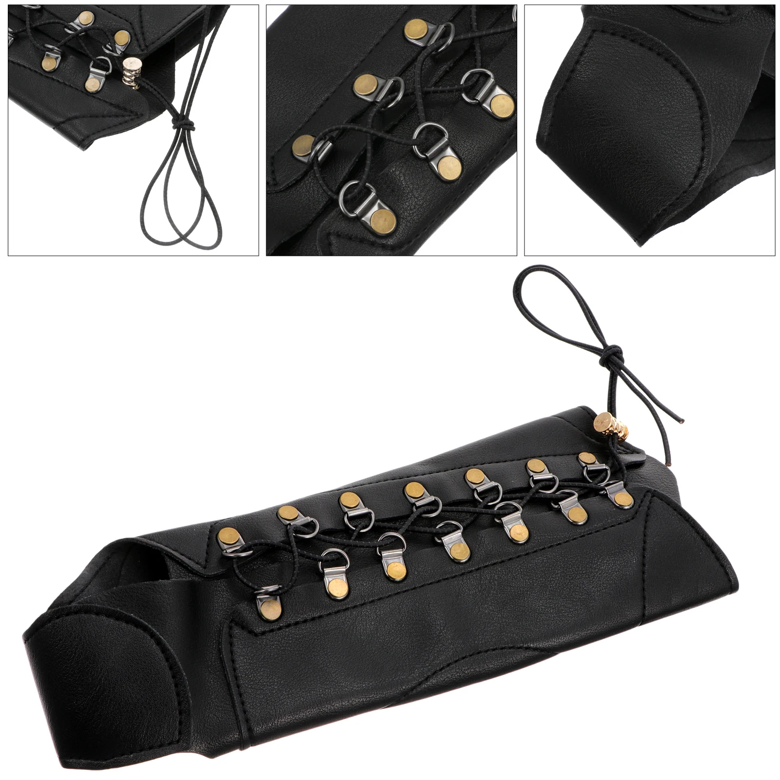 อุปกรณ์ป้องกันแขนยิงธนู ทำจากวัสดุ PU ทนทาน สำหรับผู้ที่ชื่นชอบการยิงธนู ปรับระดับได้ พร้อมตัวล็อค