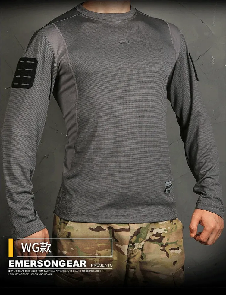 

Серия Blue Label UMP Four Seasons, быстросохнущая и дышащая футболка с круглым вырезом и длинными рукавами для одноразового использования, уличного хекинга