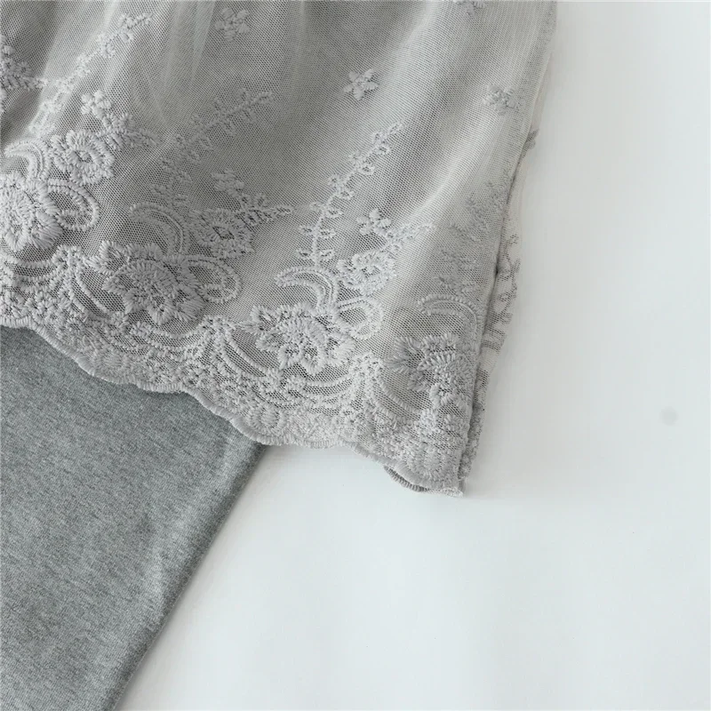 Baby Mädchen Leggings Frühling Herbst Kinder Spitzenrock-Leggings Niedliche Einfarbige Prinzessinnenkleidung 1-7 Jahre Kinderhosen – Detail 17