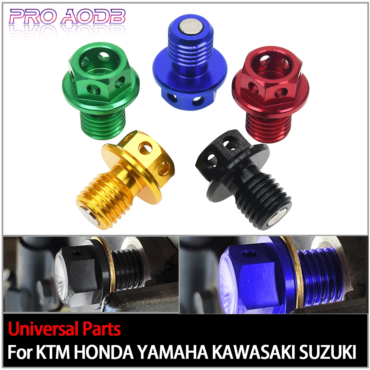 

M12xP1.5 Magnetic Oil Drain Plug Bolt Screw For Yamaha YZ400F YZ426F WR400F WR426F YZ80 YZ100 YZ125 YZ250 YZ400 YZ465 YZ490
