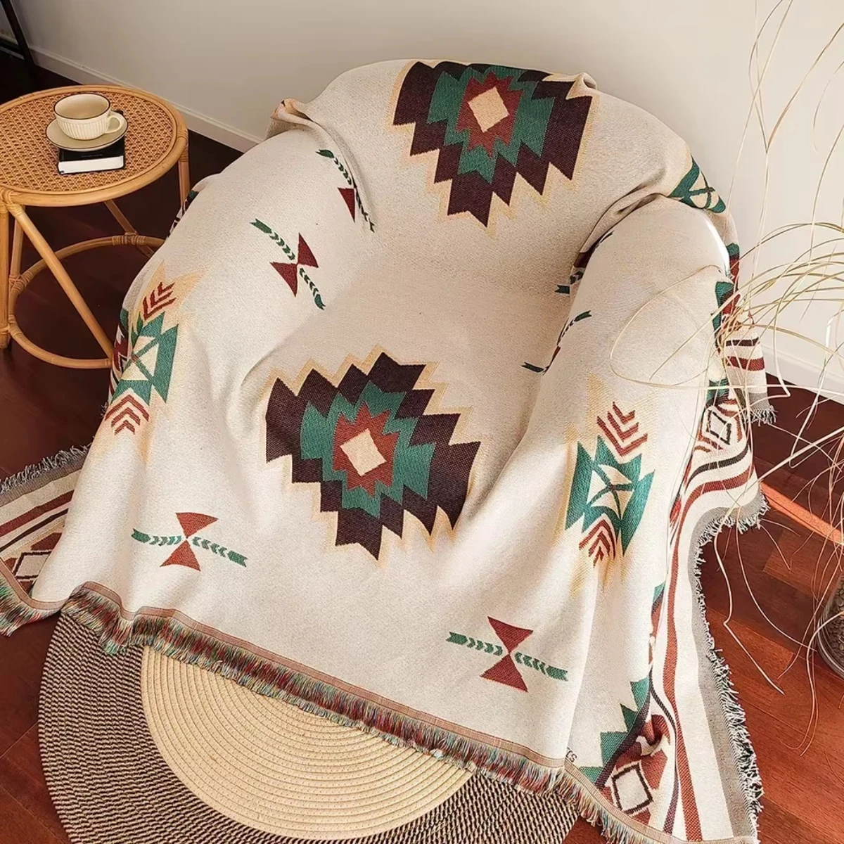 Azteekse deken, oversized Boho - Boho Throw Blanket Fringe recensie en prijs