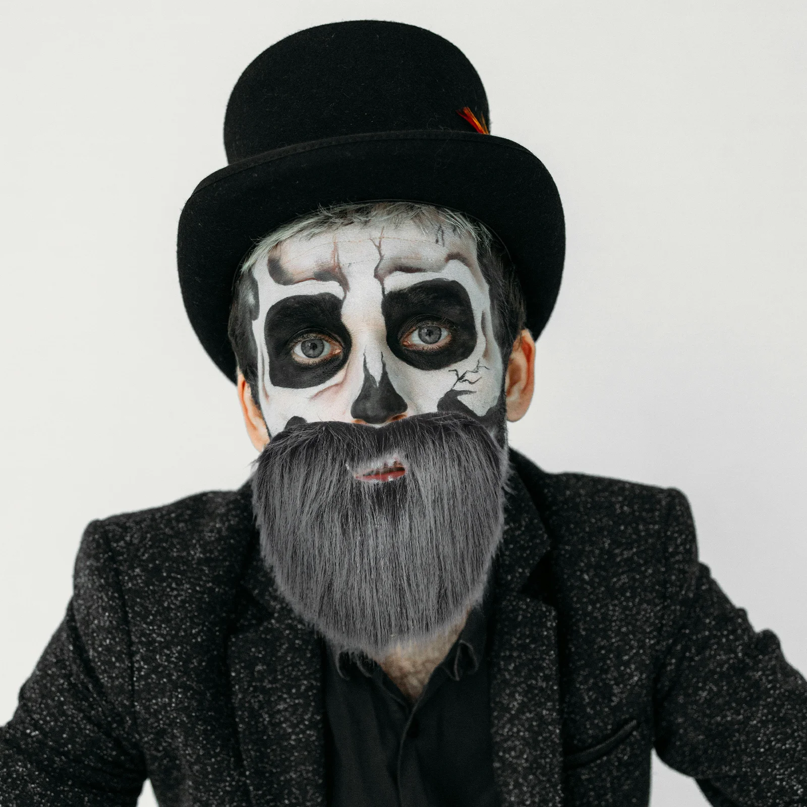 

Realistic Fake Beard and Mustache Cloth Material Easy Wear Soft Comfortable for Cosplay Party Performance Realistic Fake Beard