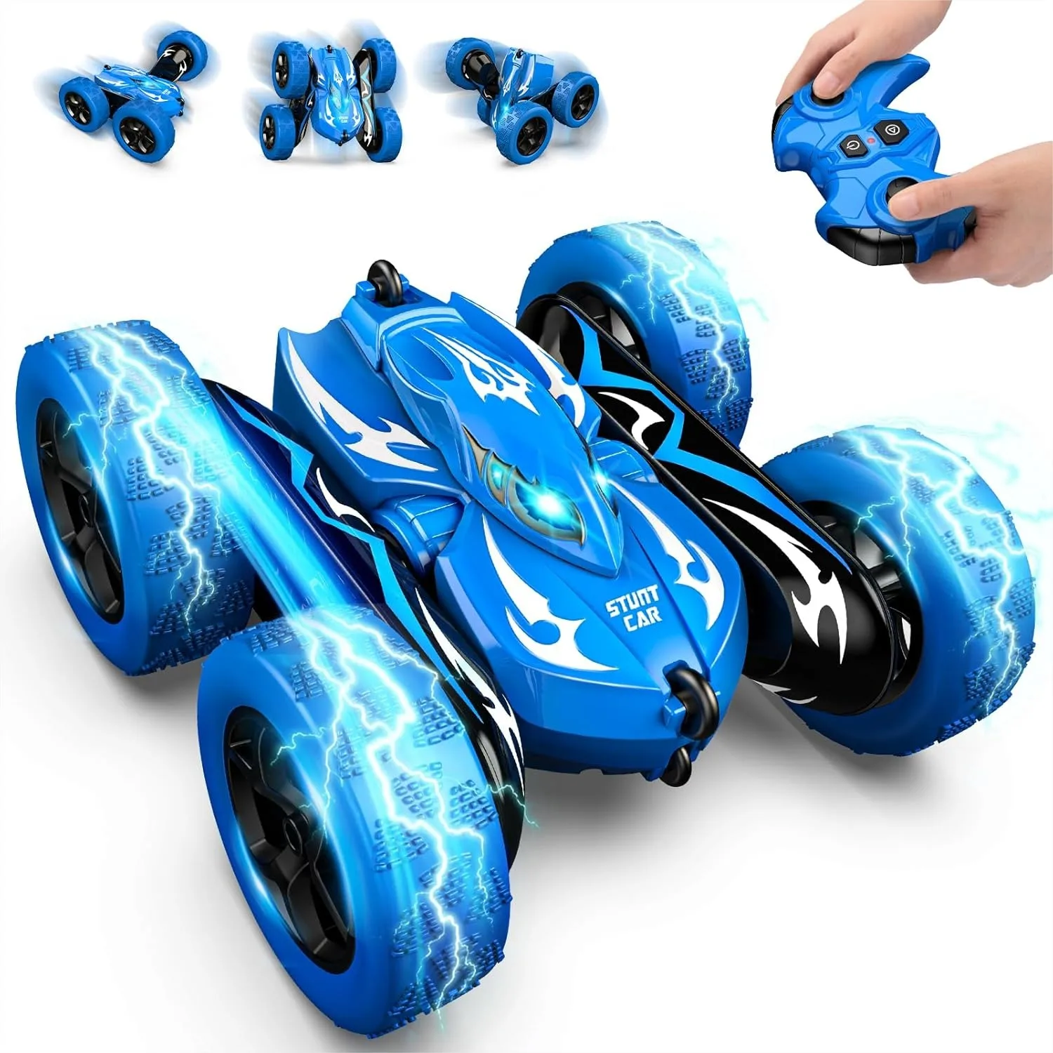 

Remote Control Car, RC Cars for 4-12 Year Old Boy, 4WD Double Sided 360° Flip Drift Race Car Rechargeable Toys Birthday Gift