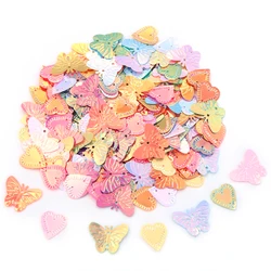40g/pack Shell Butterfly Leaf Peach Heart Sequin Loose Sequins Crafts Paillette Sewing Clothes Decoration DIY Craft Supply