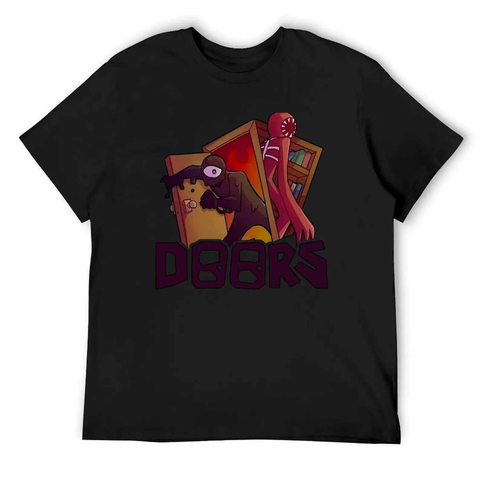 

Doors - Seek Horror T-Shirt vintage anime shirt anime t shirts quick drying sports fans Men's cotton t-shirt