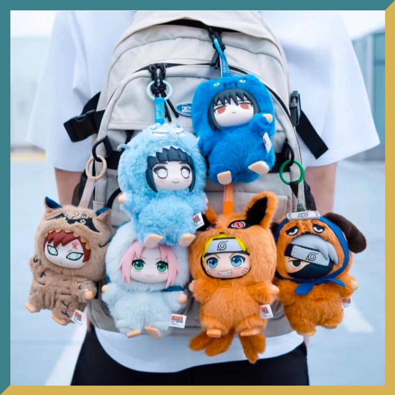 NewEAKI Naruto caja ciega Uchiha Sasuke Hatake Kakashi Shippuden serie de fiesta peluche adorno hecho a mano juguete colección regalo