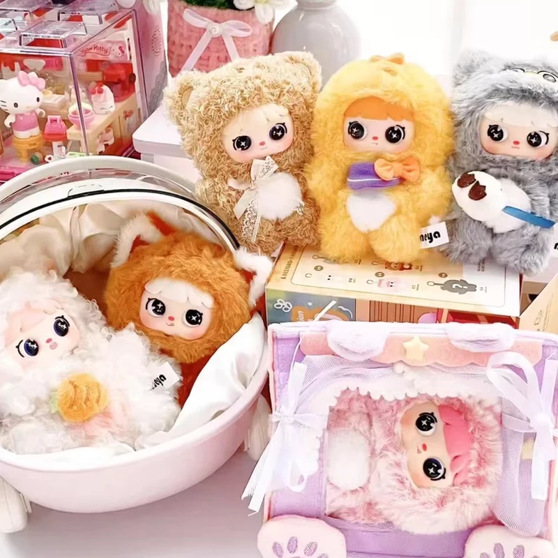 

Meya Cute Pet Action Series V2 Виниловое лицо Плюшевая глухая коробка Рюкзак Подвеска Модная игра Анимация Походные друзья Mystery Box Подарки