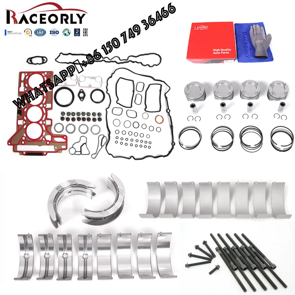 RACEORLY OEM 11258606459 Full Engine Overhaul Rebuild Kit for BMW N20 N20B20A N20B20C 2.0T 328i 428i X3 F30 F25 12-17