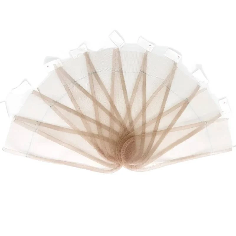

Multiple Sizes Transparent Lace Net Base 5/10Pcs for DIY Making Lace Frontals Closures Toupees Custom Wigs