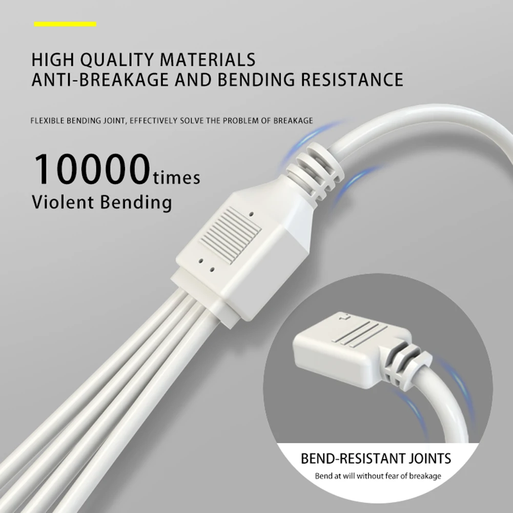 Coolmoon ARB Splitter 5V 3 PIN 1ถึง4สายต่อขยายเมนบอร์ด30ซม. อเนกประสงค์พร้อมฝาครอบป้องกันสำหรับพีซีตั้งโต๊ะ