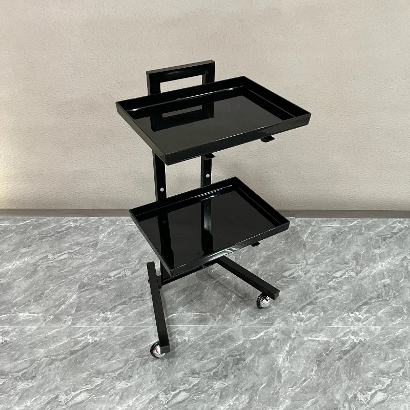 Folding Trolley Aesthetic Auxiliary Cart Organizer Cart with Wheels Salon Trolley Furniture for Beauty Salon Chariot Organizer