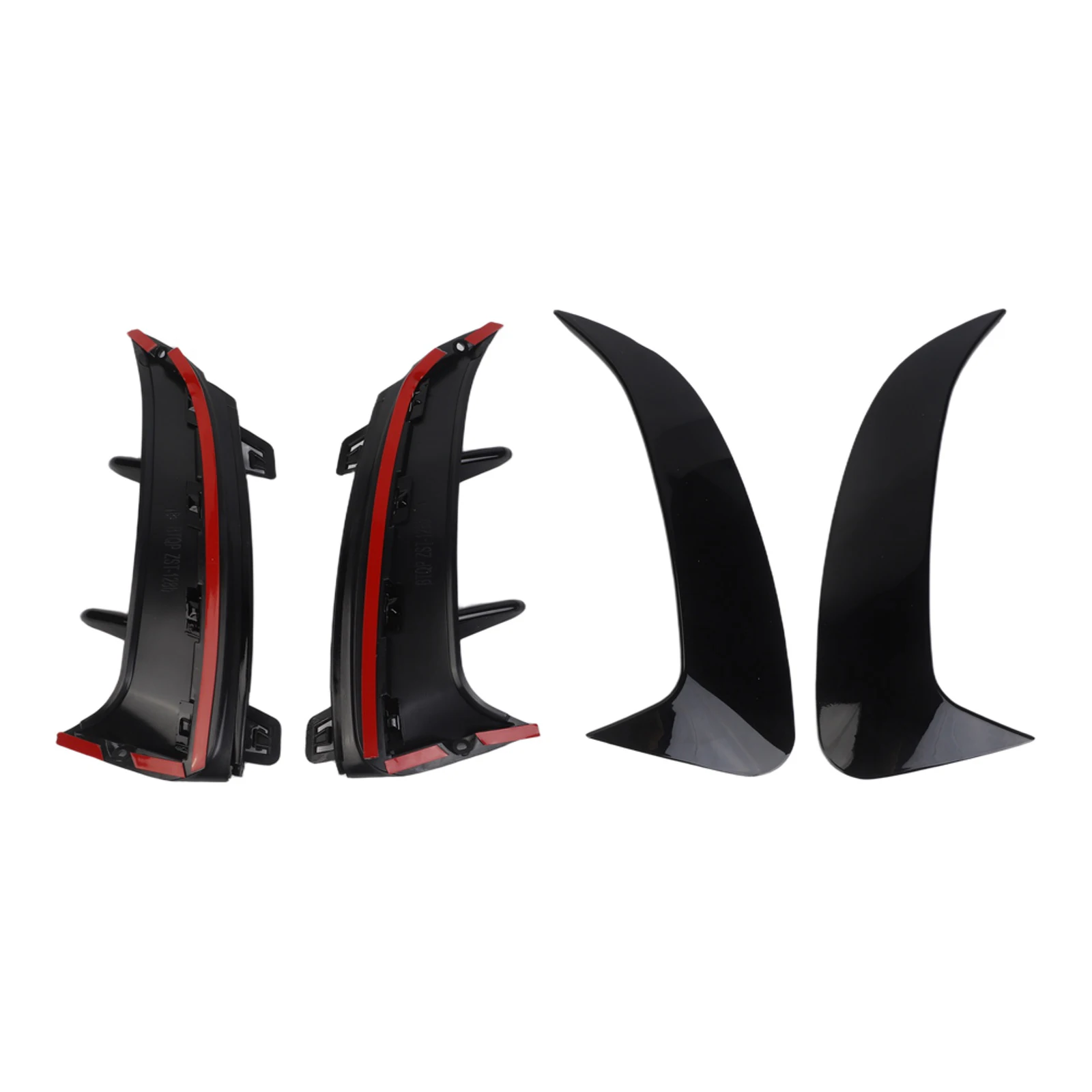 Car Rear Bumper Spoiler Splitter Trim Canards Bodykit Trims For Mercedes For A-Class W177 A200 A220 Automotive Accessories