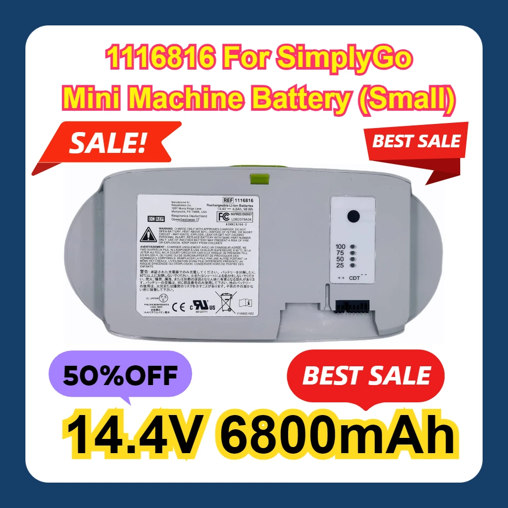 1116816 For SimplyGo Mini Machine Battery (Small) 14.4V 6800mAh