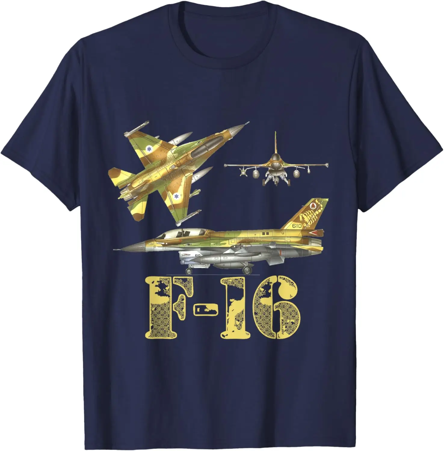 F16 Jet Aircraft Fighter Jet Blueprint Design T-Shirt Short Sleeve Casual 100% Cotton Shirt