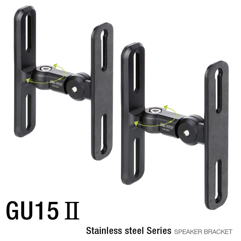 (1pair) GU15 new universal 304 stainless steel alloy sound SPEAKER WALL bracket mount Audio stand hanger Load 15kg 33lbs