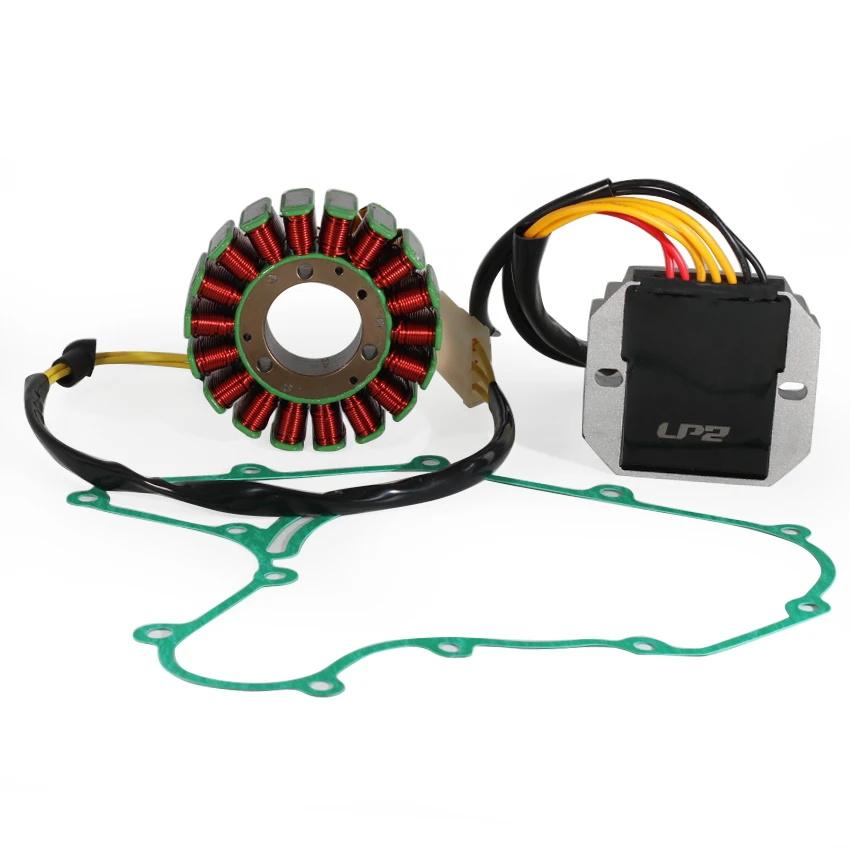 

Motorcycle Stator Coil & Regulator Rectifier & Gasket Generator Cover Set For Bajaj Pulsar NS200 (BS6) RS200 (BS4) RS200 (BS6)