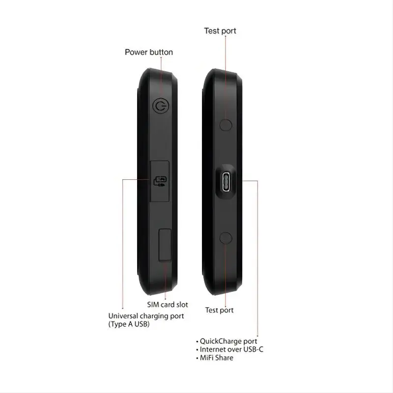 Unlocked Novatel MiFi 7000 Modem 4G WiFi Sim Card 150mbps Mini Outdoor Portable Pocket WiFi Router Battery 4400mAh