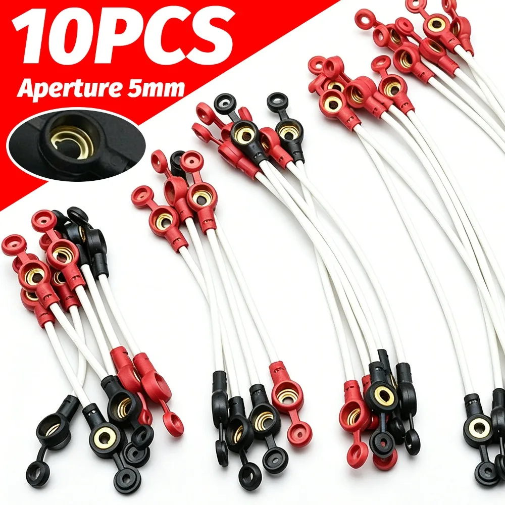 10pcs Electric Bike Battery Cable Tinned Copper Flame Retardant Silicone Wire Dustproof Waterproof Cap Safe Connector Power Line