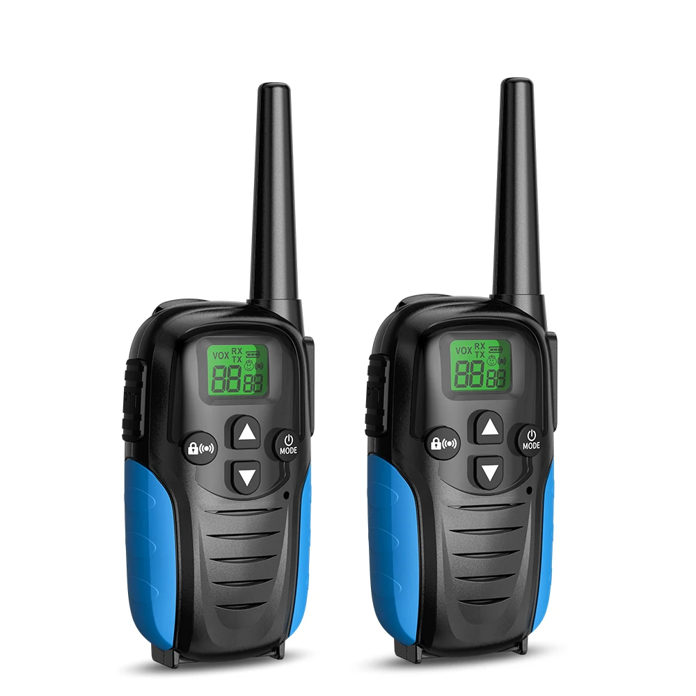 2PCS Kids Walkie Talkie Portable Outdoor Children Two Way Radio 6KM Receiver Walkie-Talkie Radio Comunicador Toys For Boys Girls