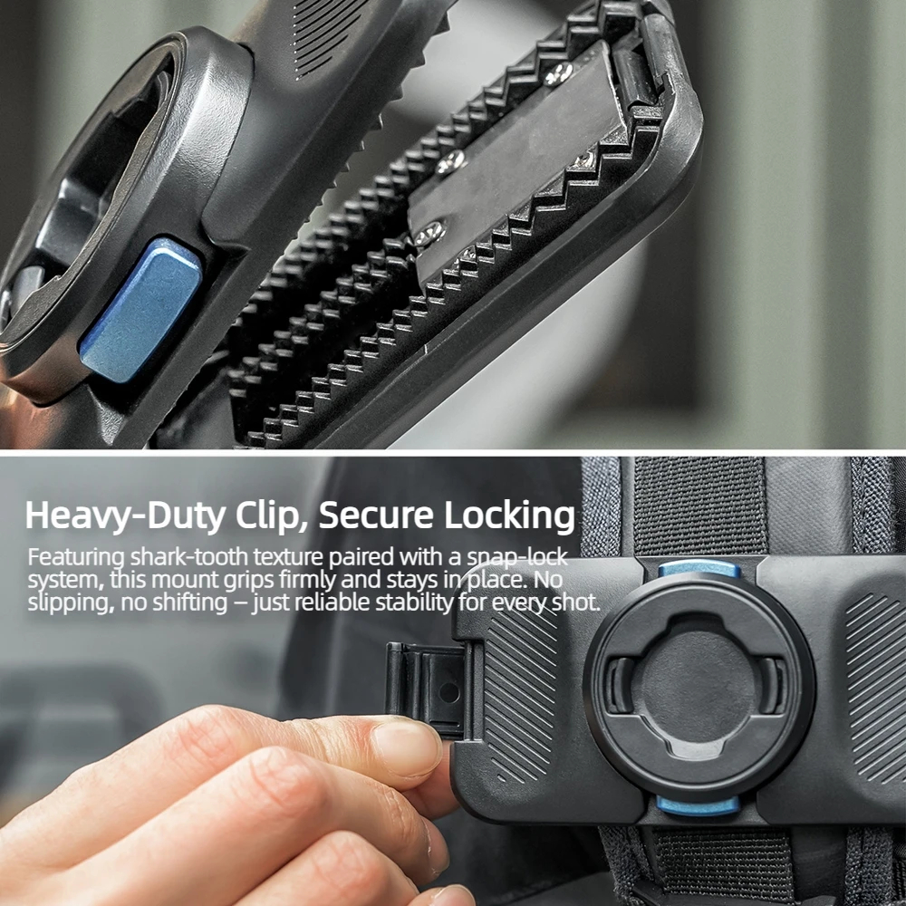 POV Camera Backpack Clip Mount Bracket for GoPro 13 12 11 DJI Action 6 5 Pro 4 3 Pocket 4 3 Insta360 Vlogging Sports Accessories view 6
