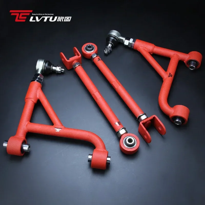 for LVTU 98-05 Hot sell Red Adjustable Rear lower Camber Kit Control Arm Tension Rod For LEXUS IS200/GS300/SC430