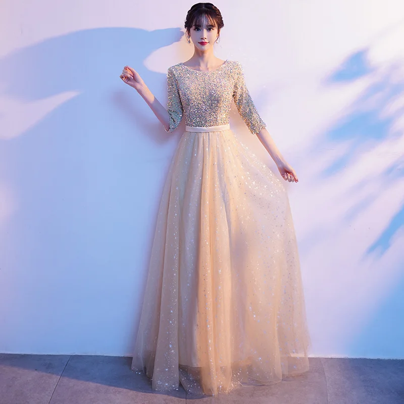 

Элегантное длинное вечернее платье для женщин: для выступлений, конкурсов, ведущих, свадеб, корпоративных мероприятий и ежегодных ужинов