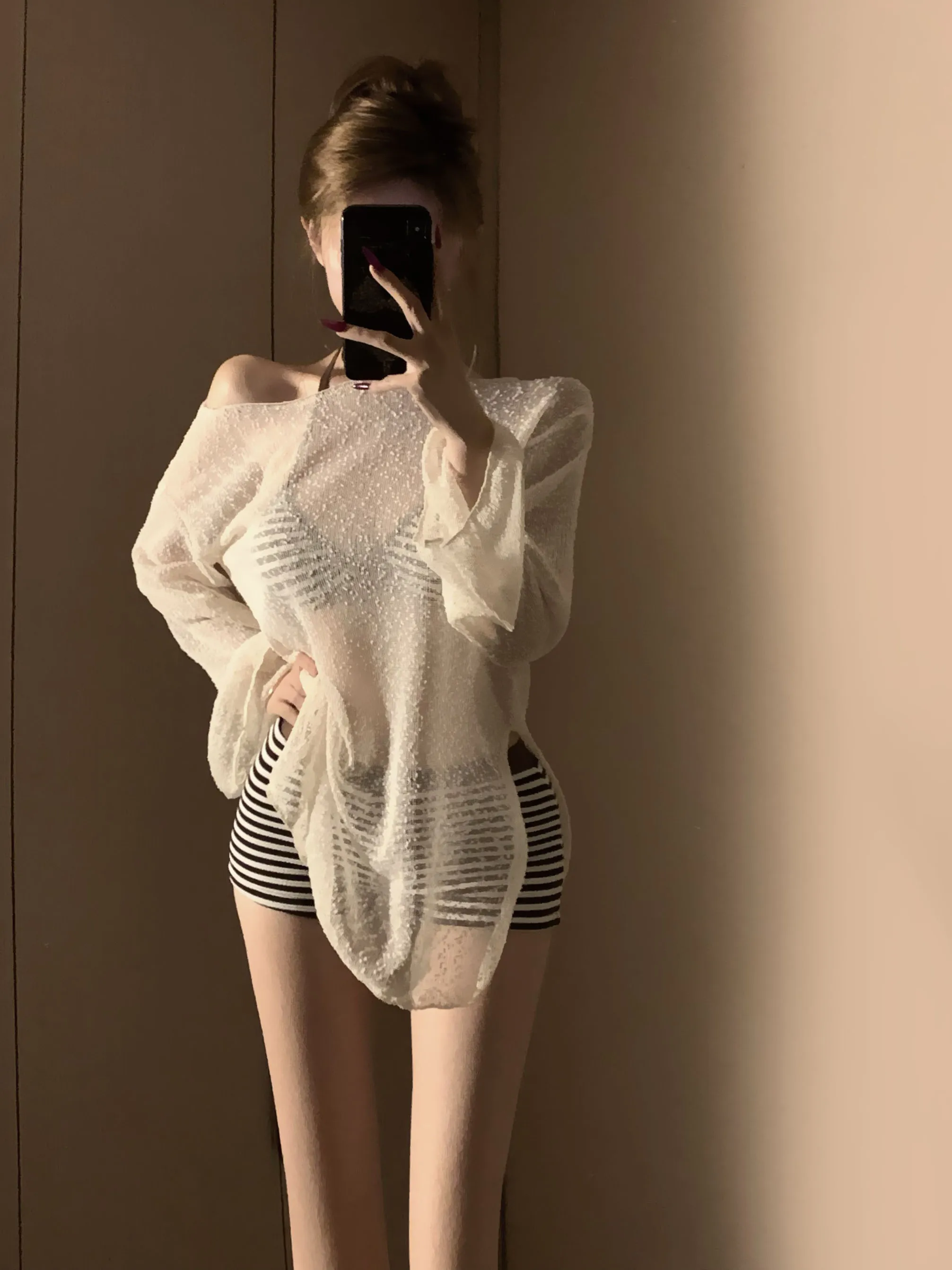 

New Stripe Bikini Bot Women's Slimming Sexy Pure Desire High-End Feelings Island Vaion Separate Swimsuit MiMiMirth