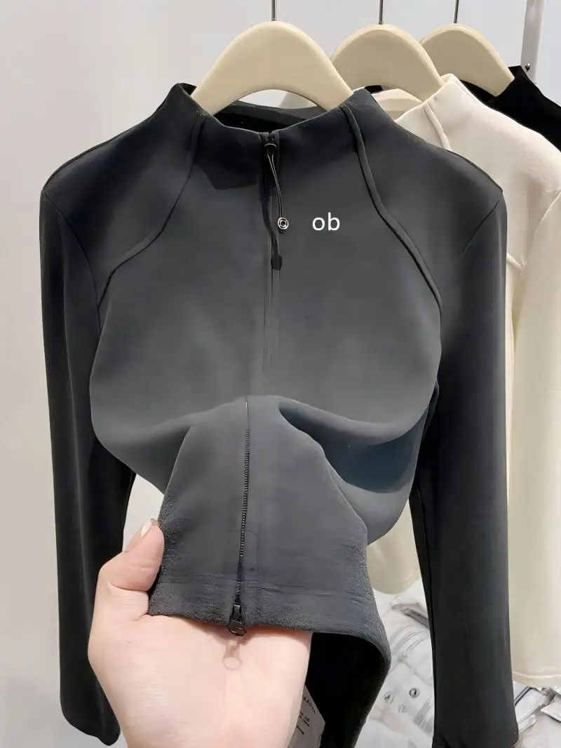 2026 Deung Half-Neck Pullover for Autumn-Winter Versatile Fitness Double-Zip Hooded Sweater for Shaping the Body and as Underwea