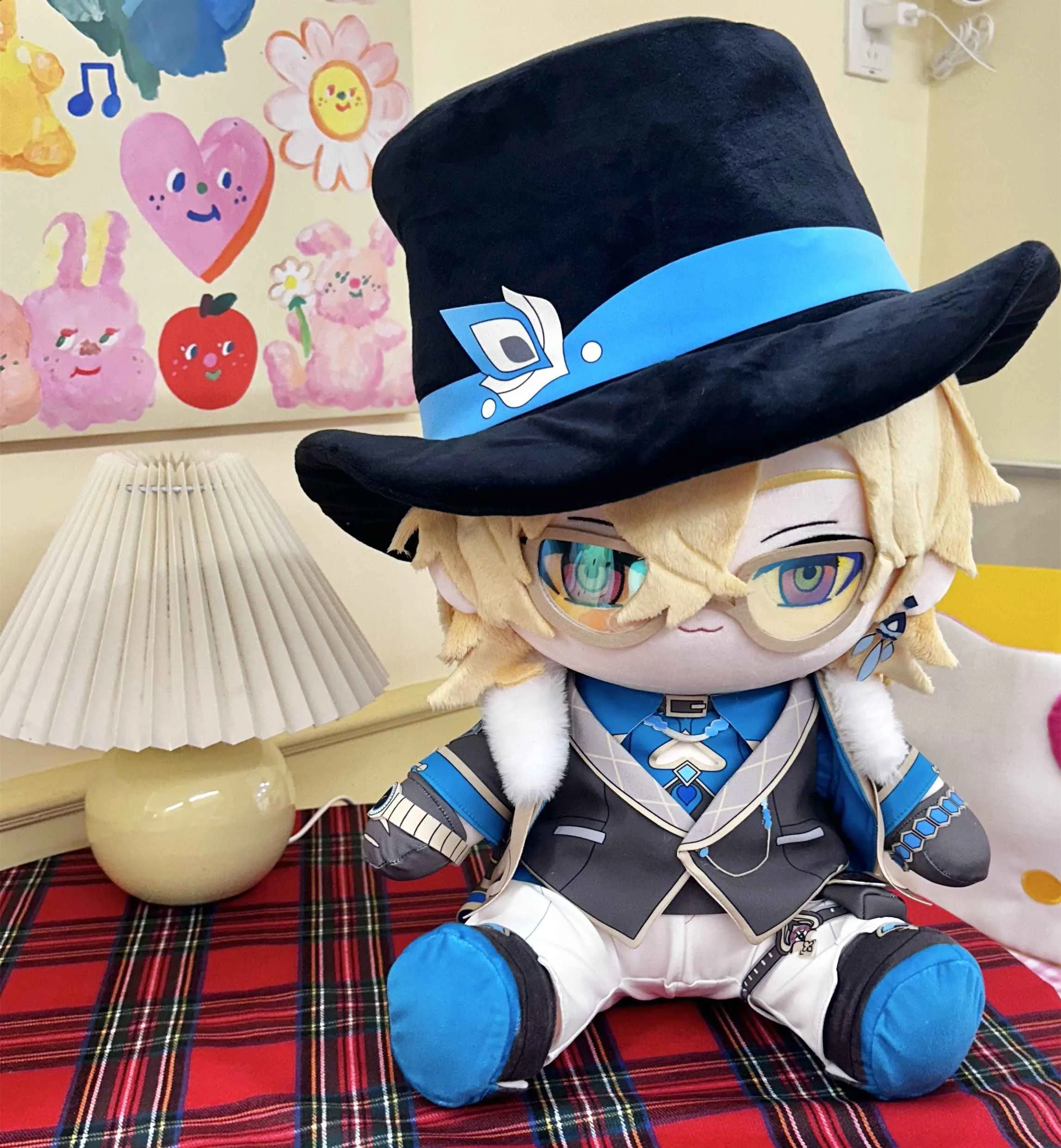 40cm Honkai: Star Rail Aventurine Stuffed Sitting Plushies Plush Cotton Doll Clothes Hat  Pillow Anime Figure Accessories Toy Ki