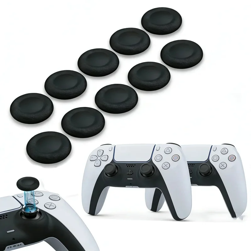 Für PS4/PS5 Controller Joystick Ersatz-Griffkappen, Rutschfeste Griffabdeckungen, Anti-Stick Ersatz-Daumengriffe