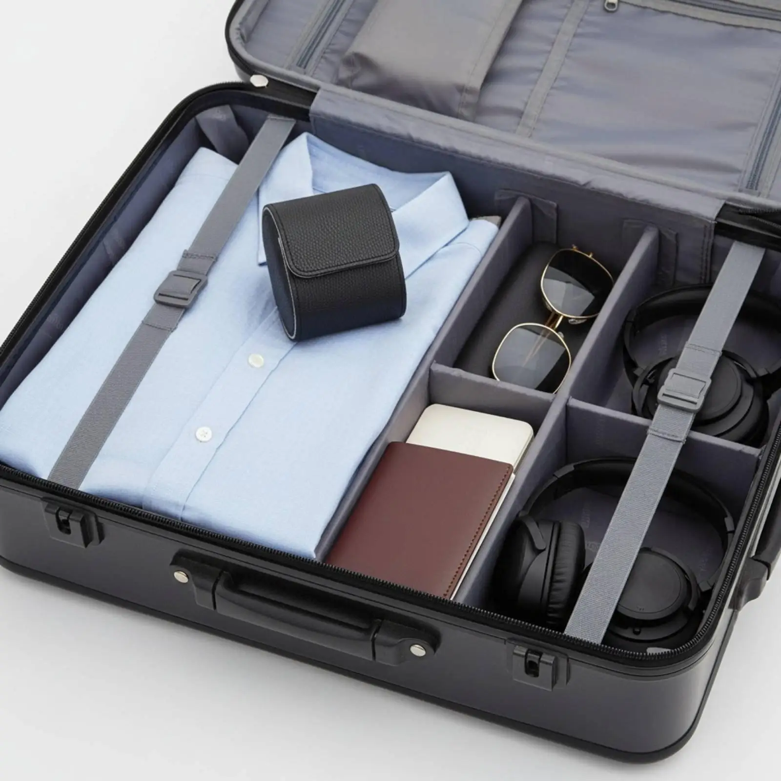 Velvet Watch Roll Case Single Watch Travel Pouch PU Leather Storage Box for Gifts Compact Portable