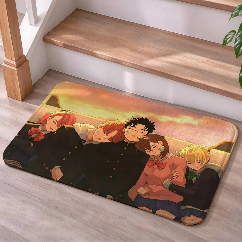 Anime D-Dandadan Official Art Home Decor Short Plush Floor Mat, Non-Slip & Easy to Clean for Multi Doorways
